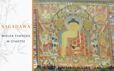 Sagadawa; wielka thangka w Gyantse